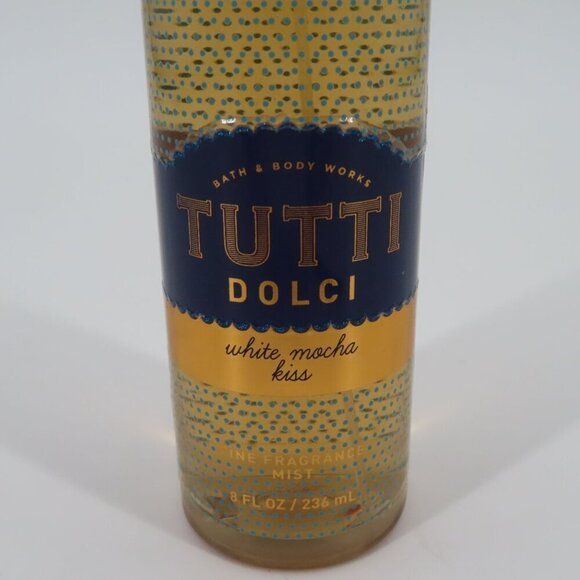 Bath and Body Works Tutti Dolci White Mocha Kiss Fragrance Mist Spray USED - Picture 3 of 6